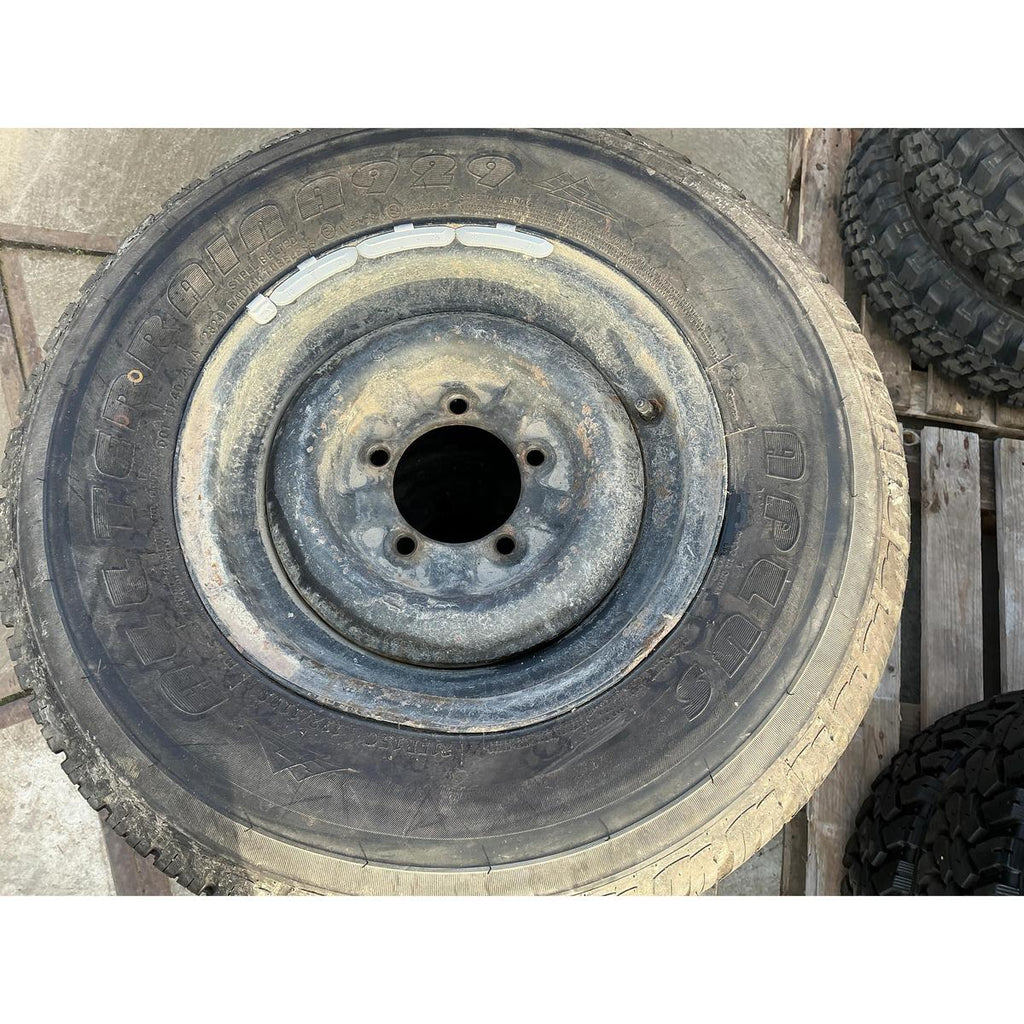 15 Inch Rim and All-Terrain Tire Set – Classic UAZ – Used – Price per Set of 4 - - UAZ spare parts