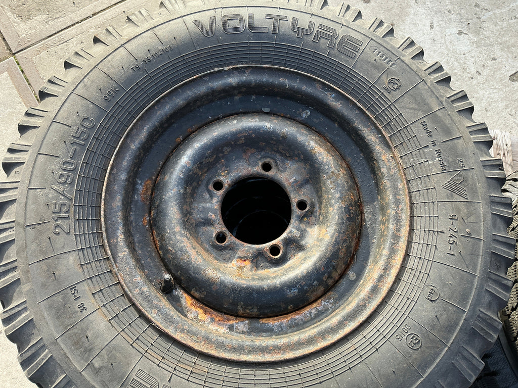 15 Inch Rim and Tire – Classic Bukhanka – Voltyre 215/90 R15C - Used - Price per Piece – UAZPARTS.COM UAZ PART – OEM 