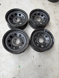 16 Inch black UAZ rimms (set of 4) - 316220-3101015 USED - - UAZ spare parts
