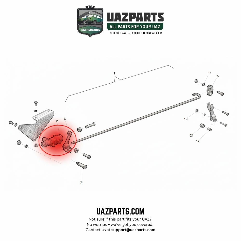Brake Pressure Regulator – Bukhanka Modern (2.7L), Patriot, Hunter & 469, Profi – OEM 3160-3512010 / 316000351201002 - Brake system - UAZ spare parts