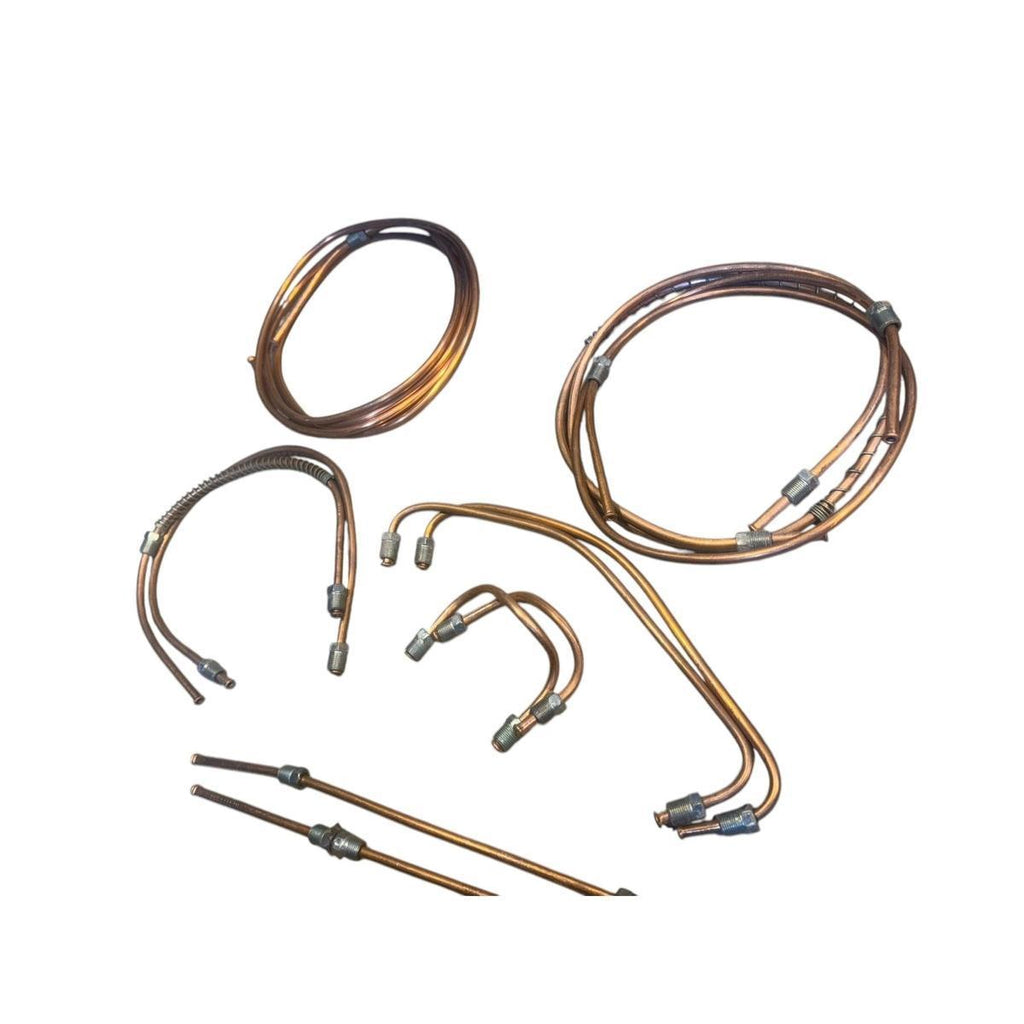 Copper Brake Line Set (11 pcs) – Bukhanka Classic (2.4L & 2.9L) – OEM 3741-11-01 - Brake system - UAZ spare parts