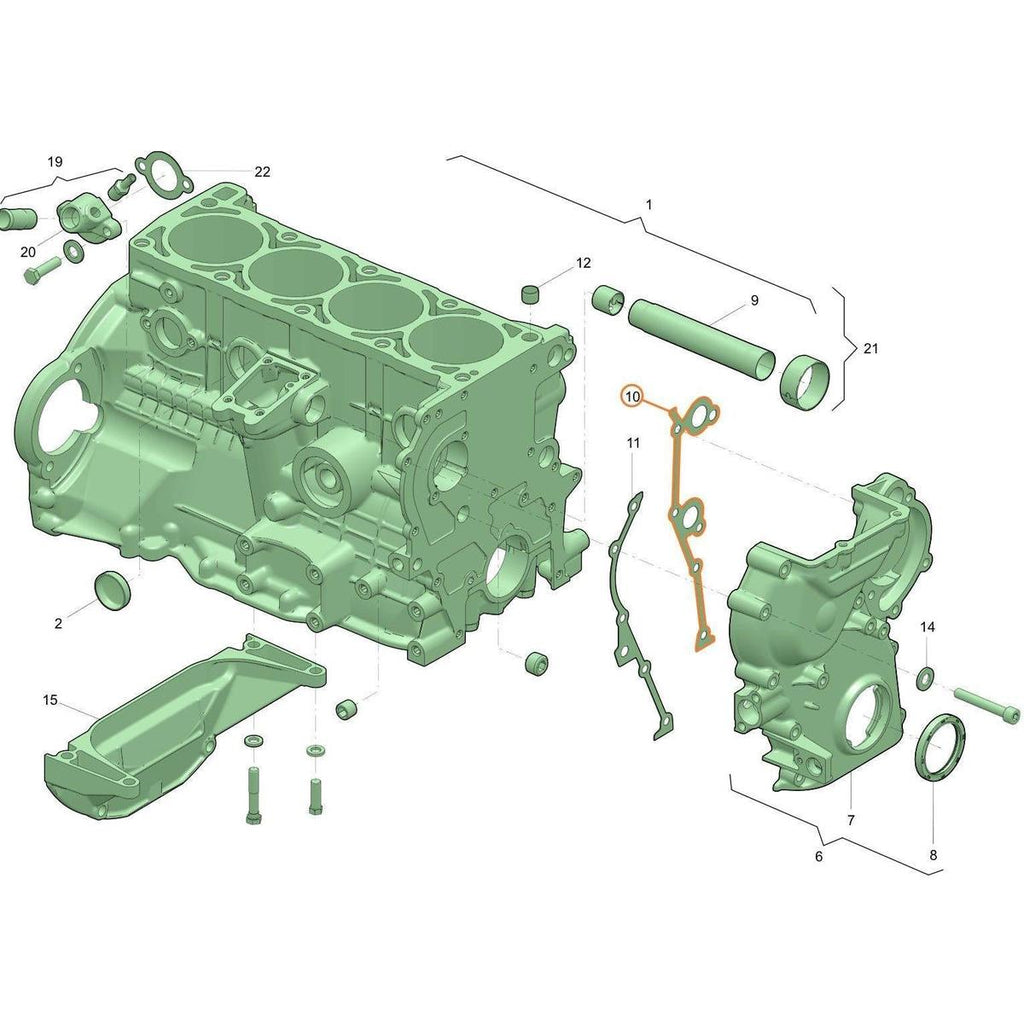 Left Timing Chain Cover Gasket - Patriot/Profi, Hunter & 469, Bukhanka Modern - 40624.1002067 - - UAZ spare parts