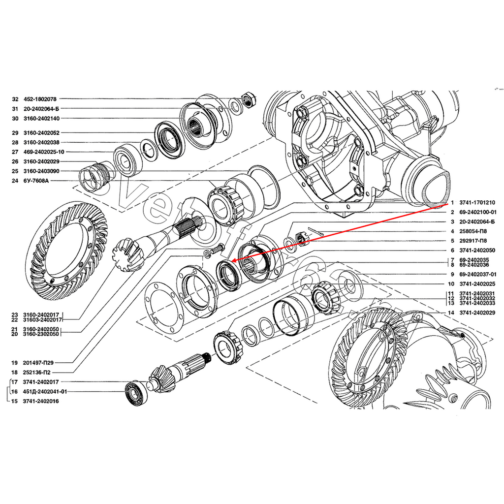Oil Seal 42x68x16.4 for axl and transfercase – Bukhanka (Classic & Modern), Hunter & 469 – OEM 374100170121003 - Axles, cardan & suspension - UAZ spare parts