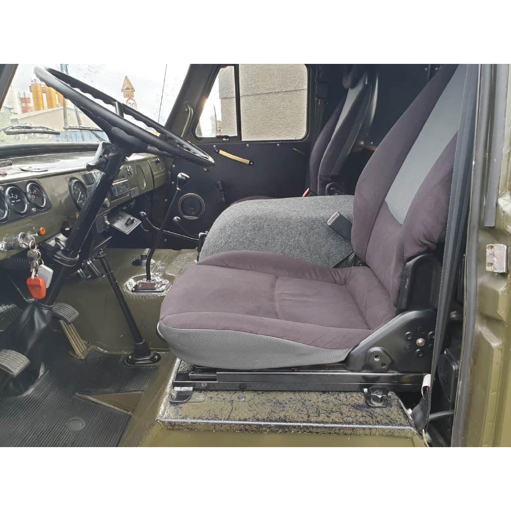 Smart Full Leather Heated Seat Set (2 pcs) – Bukhanka (Classic & Modern) – OEM SMART123ZACHTBLAUW - Interior - UAZ spare parts