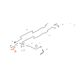 TO DO 396200350606002 — Hose, flexible, front right brake - - UAZ spare parts