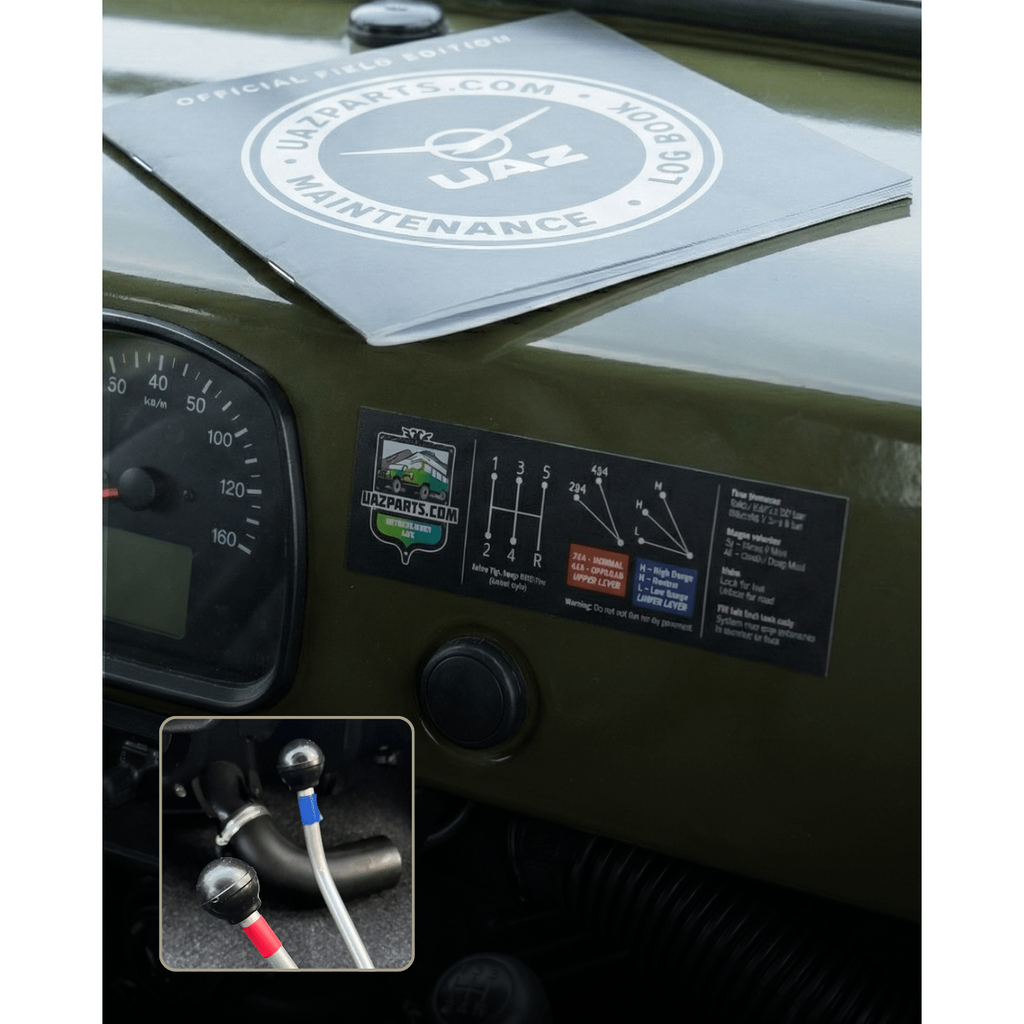 UAZPARTS Field Tools Pack, Magnetic Shifter Guide + Maintenance Book & more - - UAZ spare parts