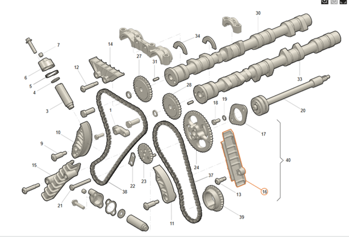 Chain tensioner set 2.7 L UAZ engine – UAZPARTS.COM UAZ PART – OEM 