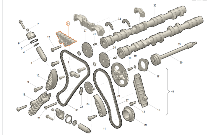 Chain tensioner set 2.7 L UAZ engine – UAZPARTS.COM UAZ PART – OEM 