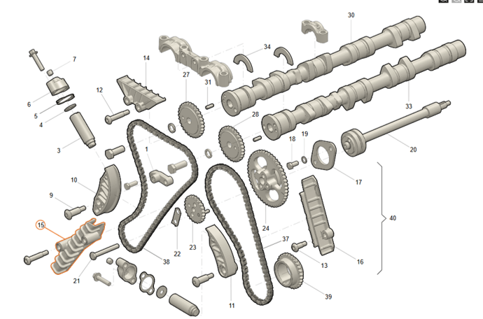 Chain tensioner set 2.7 L UAZ engine – UAZPARTS.COM UAZ PART – OEM 