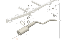 Carica l'immagine nel visualizzatore di Gallery, Kit molla di tensione scarico 2 pezzi - Bukhanka Moderna (2,7L) - OEM 3160-20-1203255-01