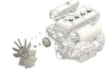 Charger l'image dans la galerie, Fan Pulley - Bukhanka Modern, Hunter &amp; 469, Patriot, Profi - OEM 316300130802500 – UAZPARTS.COM UAZ PART – OEM 316300130802500