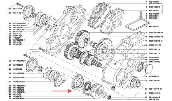 Oil Seal 42x68x15.5 for axl and transfercase – Bukhanka (Classic & Modern), Hunter & 469 – OEM 3741 - 1701210 – UAZPARTS.COM UAZ PART – OEM 3741-1701210