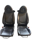 Smart Vollleder beheiztes Sitzset (2 Stk.) – Buchanka (Klassisch & Modern) – OEM SMART123ZACHTBLAUW