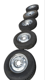 Wheel & Tire Set 16in Silver 225/75R16 (5x) – Hunter & 469; Bukhanka – USED - - UAZ spare parts